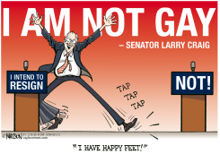 SENATOR CRAIG HAS HAPPY FEET by R.J. Matson