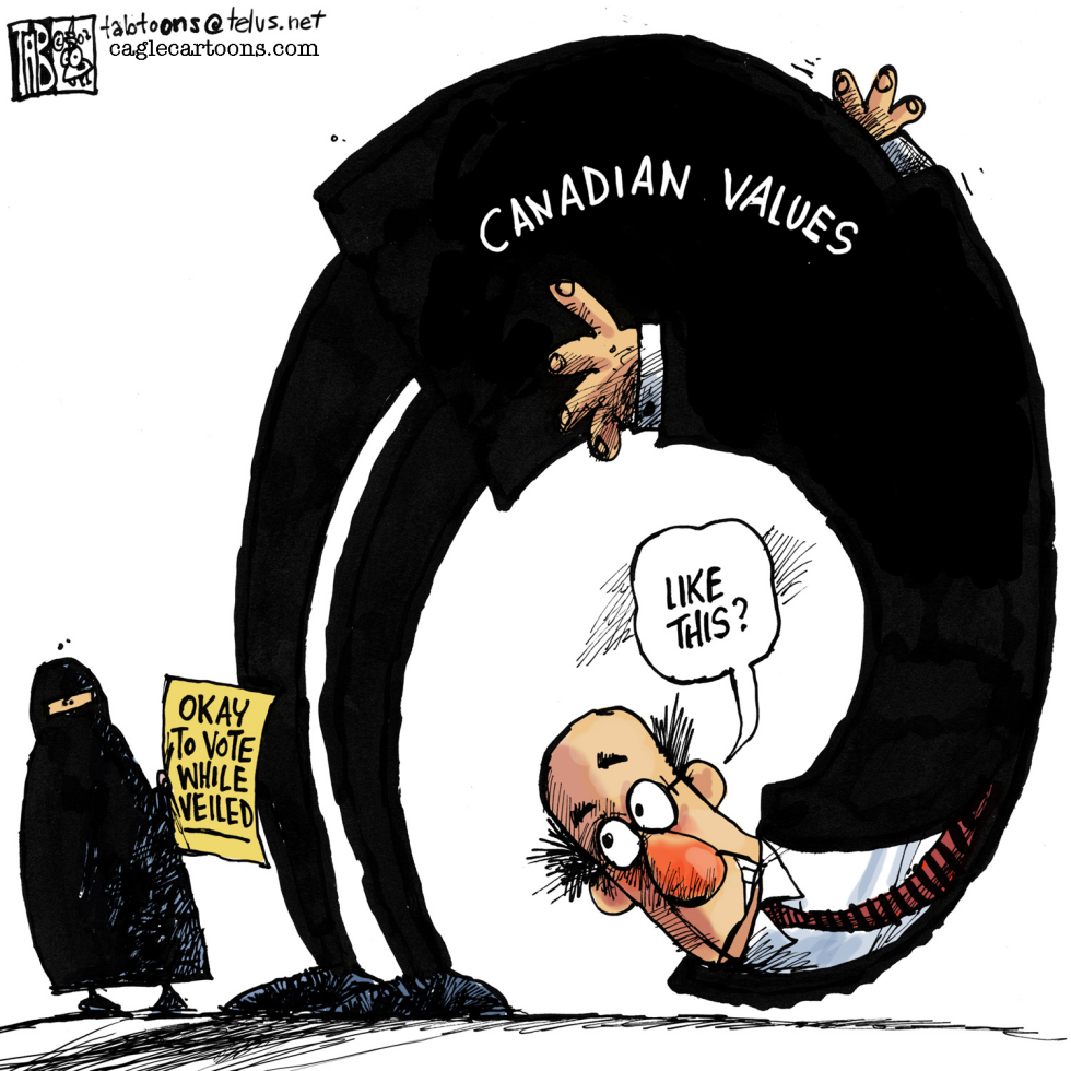 CANADA Voting while veiled COLOUR
