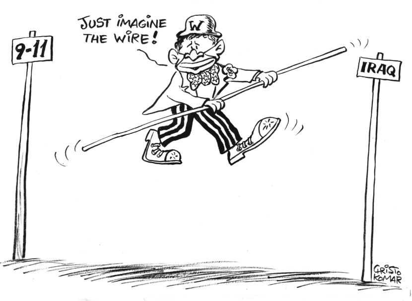 Bush's travelling circus - B&W