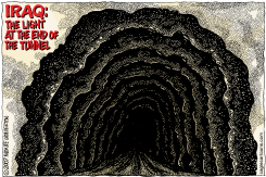 LIGHT AT THE END OF THE TUNNEL  by Monte Wolverton