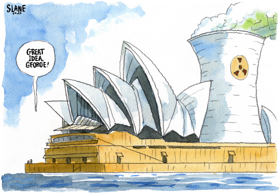 George Bush Invades Australia COLOR