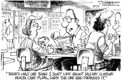 HILLARYS HEALTH CARE by Joe Heller