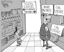 TEACHERS ON STRIKE by Gary McCoy