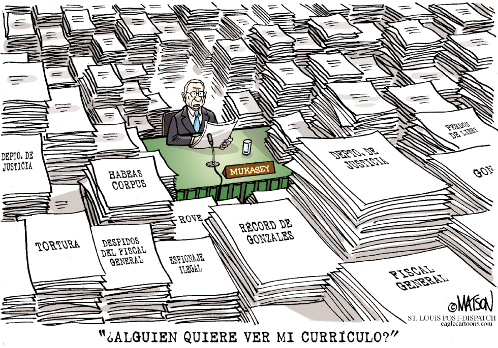  AUDIENCIAS PARA LA CONFIRMACION DEL NUEVO FISCAL GENERAL  by RJ Matson