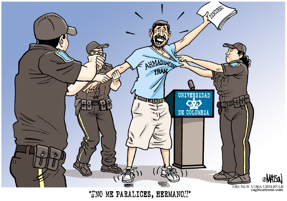 Ahmadinejad en la Universidad de Columbia / COLOR