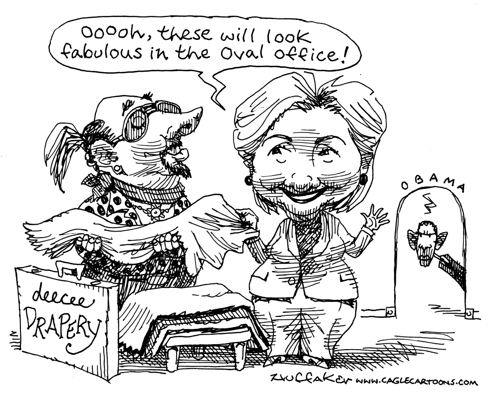Hillary Picks Drapes
