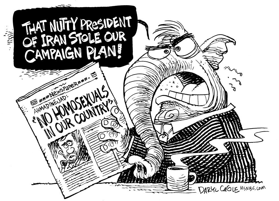  IRAN AND REPUBLICANS by Daryl Cagle