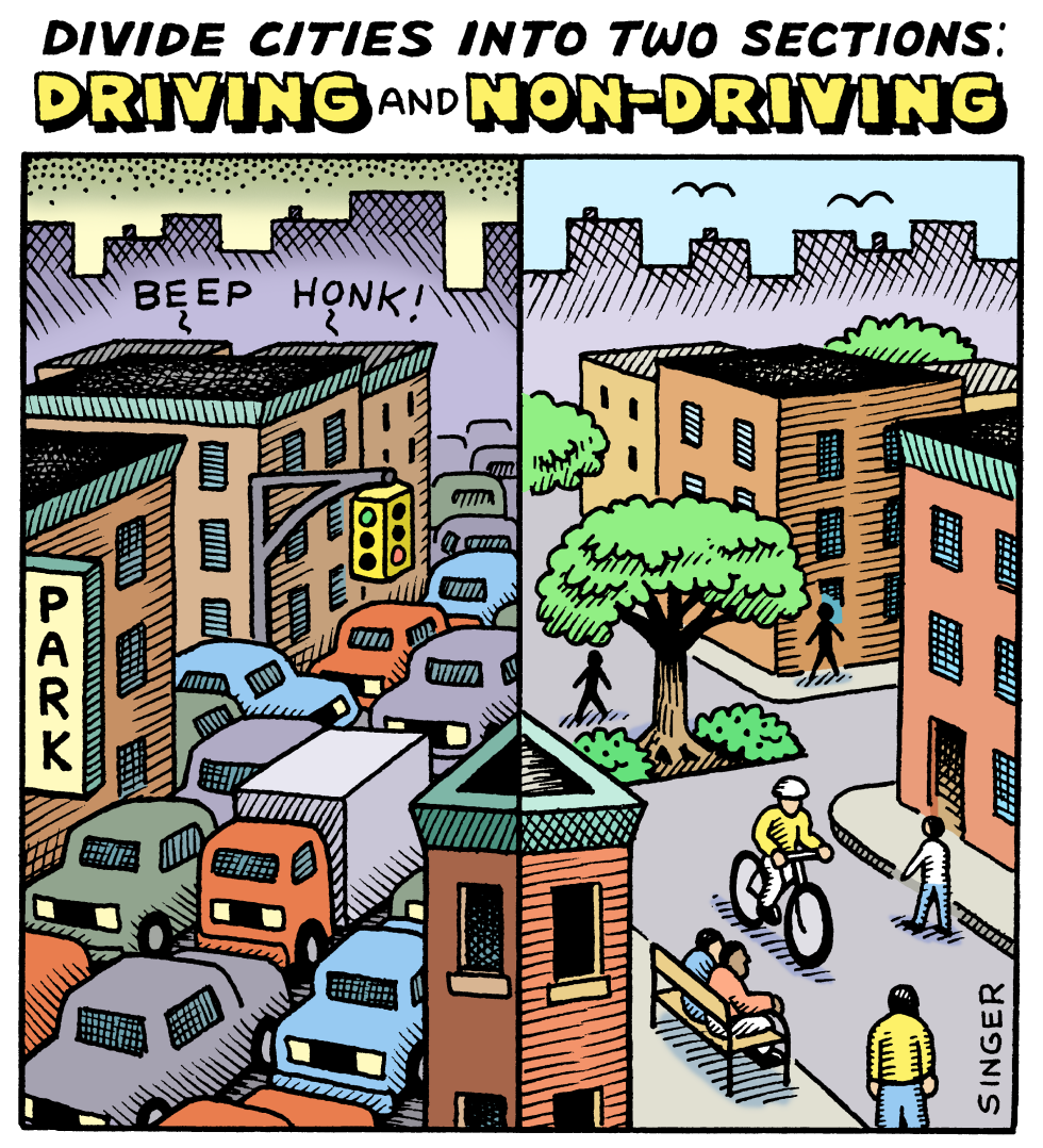 Driving and Non Driving City color version