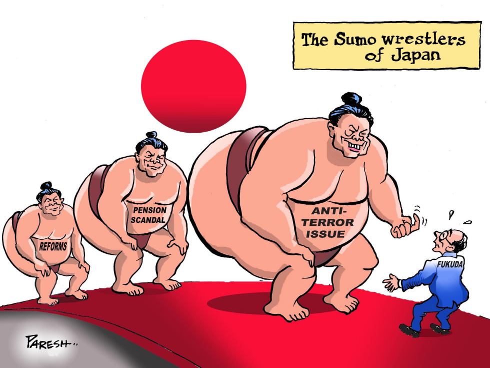 Sumo wrestlers of Japan