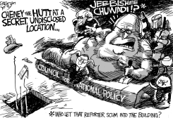 CHENEY THE HUTT by Pat Bagley