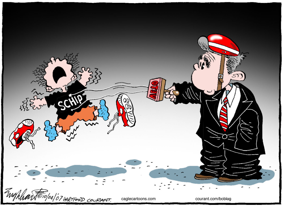  SCHIP VETO by Bob Englehart