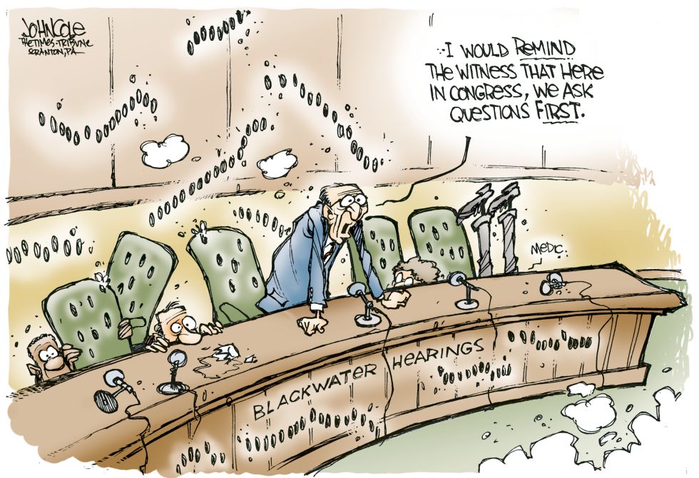 Blackwater hearings