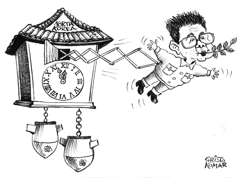 Kim Jong Il's Cookoo Clock - B&W