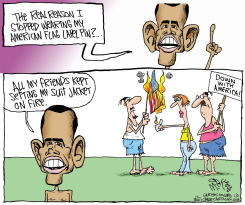 OBAMAS MISSING PIN  by Gary McCoy