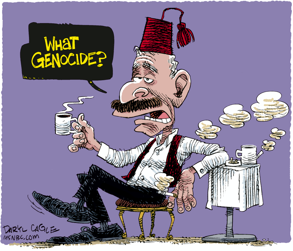  BUSH AND ARMENIA GENOCIDE by Daryl Cagle