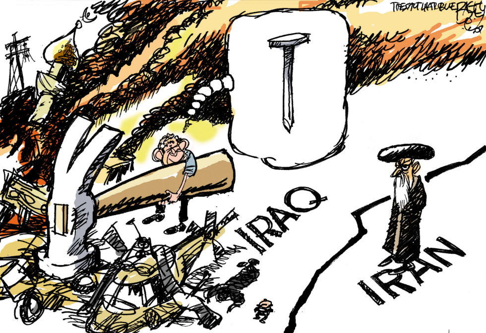  CLAVANDO A IRAN  by Pat Bagley