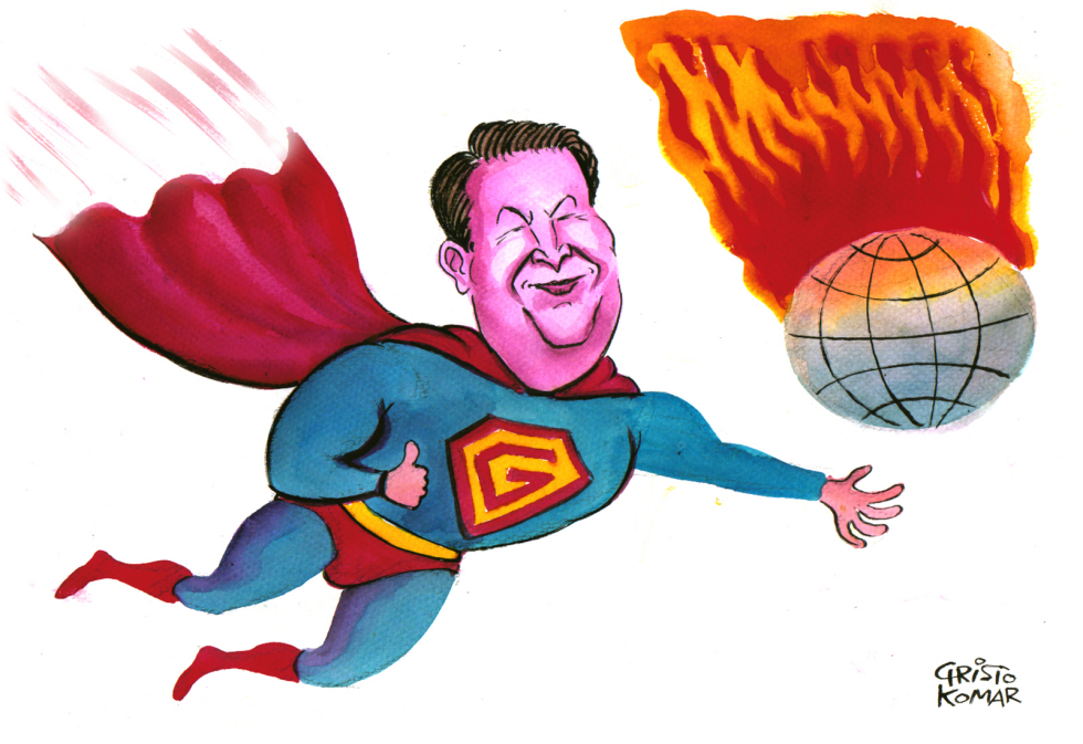  AL GORE SAVES THE PLANET  by Christo Komarnitski