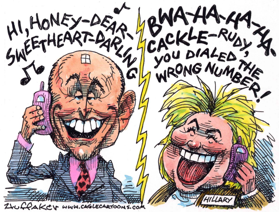 Rudy Calls Hillary COLOR
