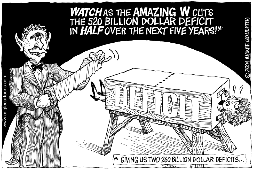 Bush Cuts the Deficit