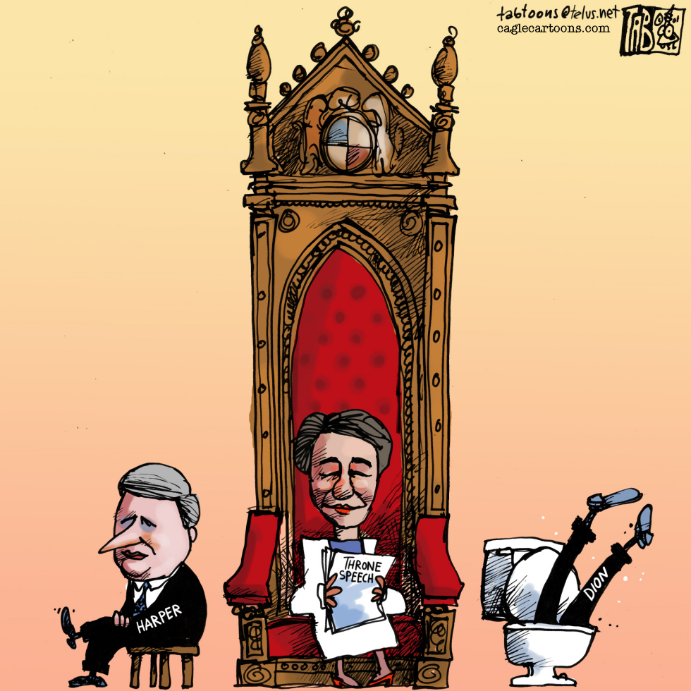 CANADA Dion on the throne COLOUR