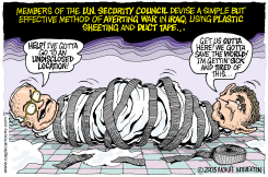  BUSH AND CHENEY WRAPPED by Monte Wolverton