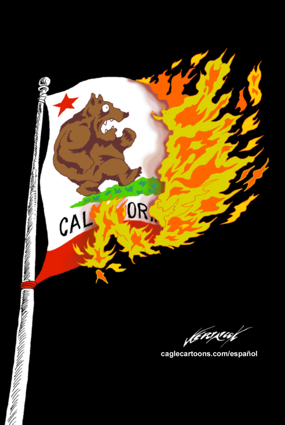  CALIFORNIA EN LLAMAS by Antonio Neri Licón