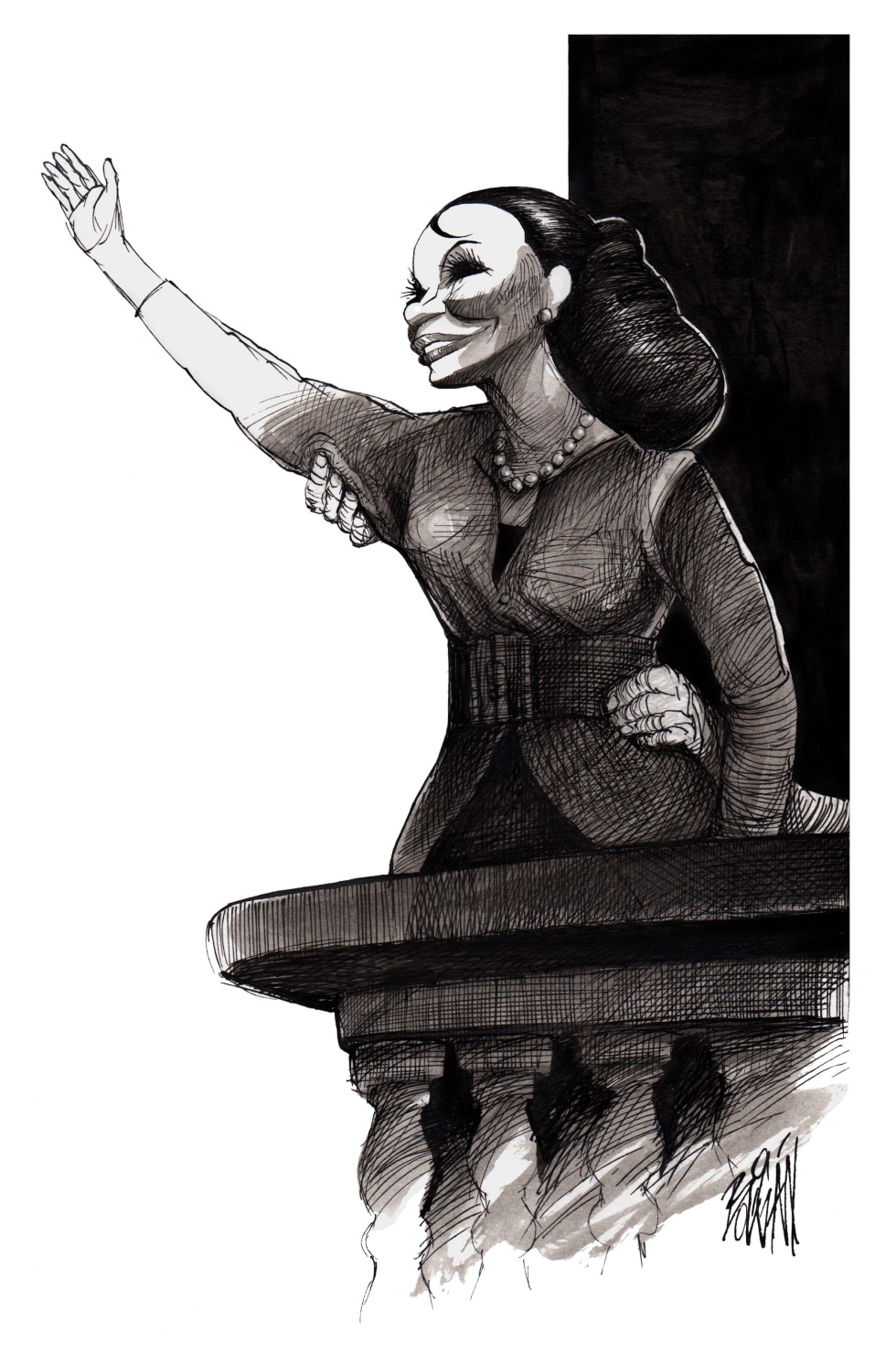  CRISTINA FERNANDEZ DE KIRCHNER by Angel Boligan