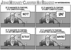 JUDGE MUKASEY ON WATERBOARDING by R.J. Matson