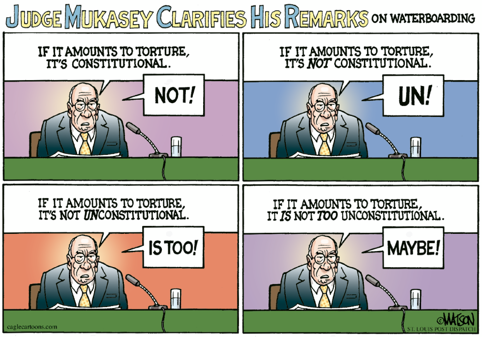 Judge Mukasey On Waterboarding-COLOR
