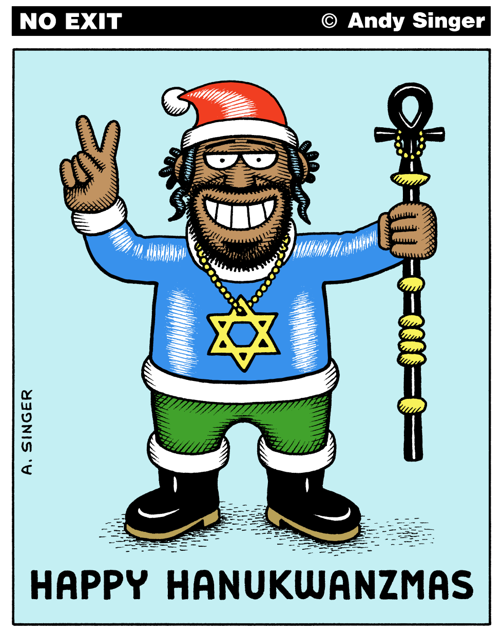 Happy Hanukwanzmas Color Version