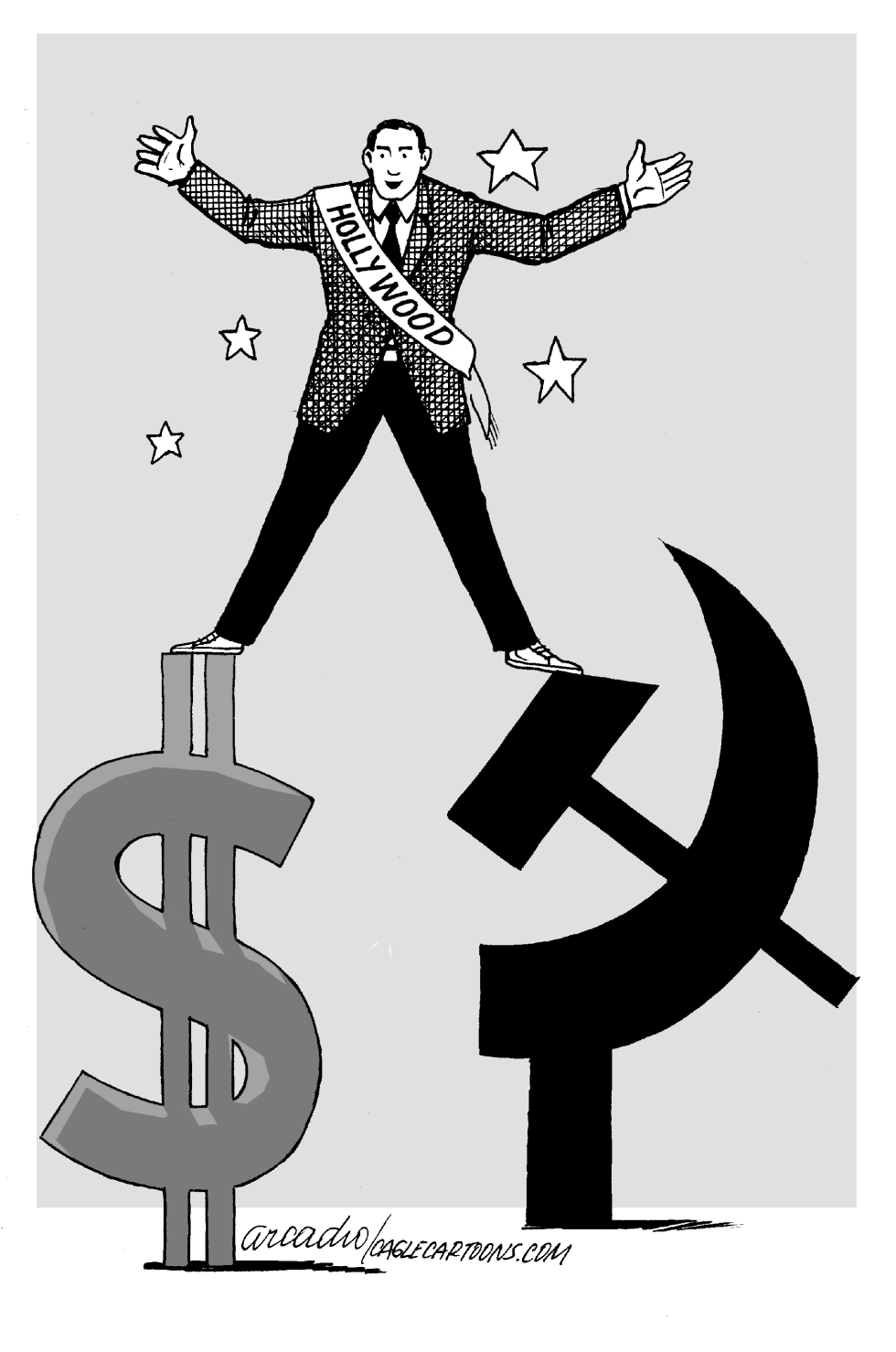 Famosos de Hollywood juguetean con comunistas
