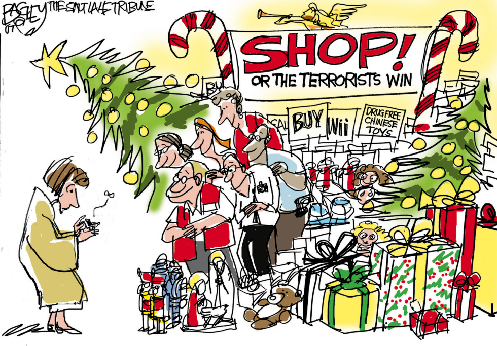  XMAS SHOPPING by Pat Bagley