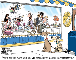 DOGGY DINING  by Jeff Parker