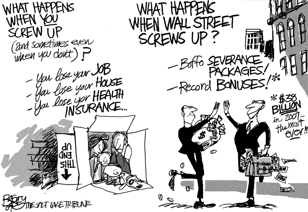  WALL STREET SCAM by Pat Bagley