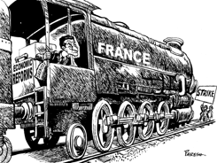 REFORMS & STRIKE IN FRANCE by Paresh Nath
