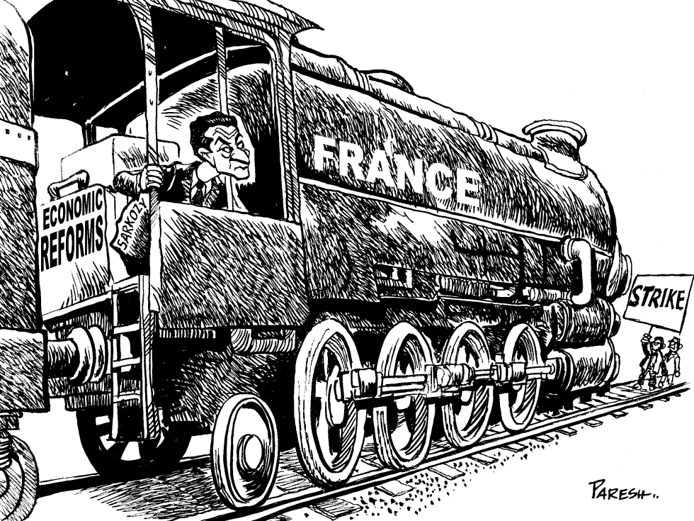  REFORMS &  STRIKE IN FRANCE by Paresh Nath