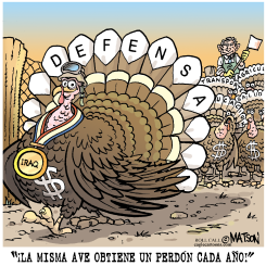 PERDON PARA EL PRESUPUESTO DE DEFENSA / by R.J. Matson