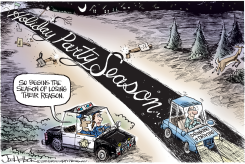 HOLIDAY PARTYING by Joe Heller