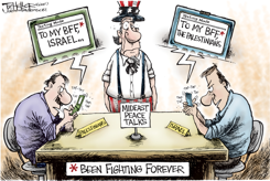 MIDEAST PEACE TALKS by Joe Heller