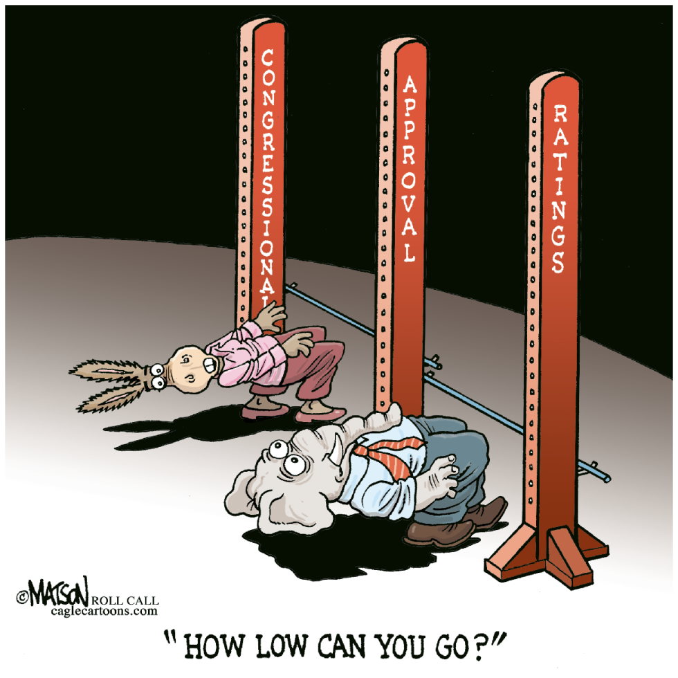 Low Congressional Approval Ratings-COLOR