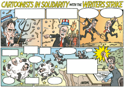 SOLIDARITY WITH THE WRITERS STRIKE by R.J. Matson