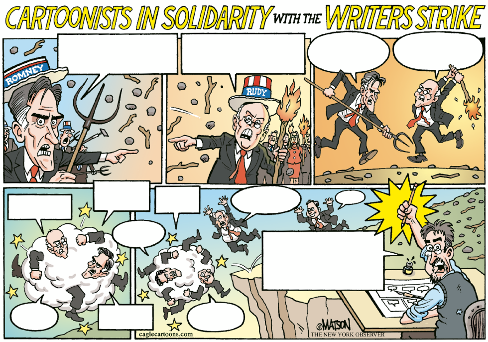 Solidarity With The Writers Strike-COLOR