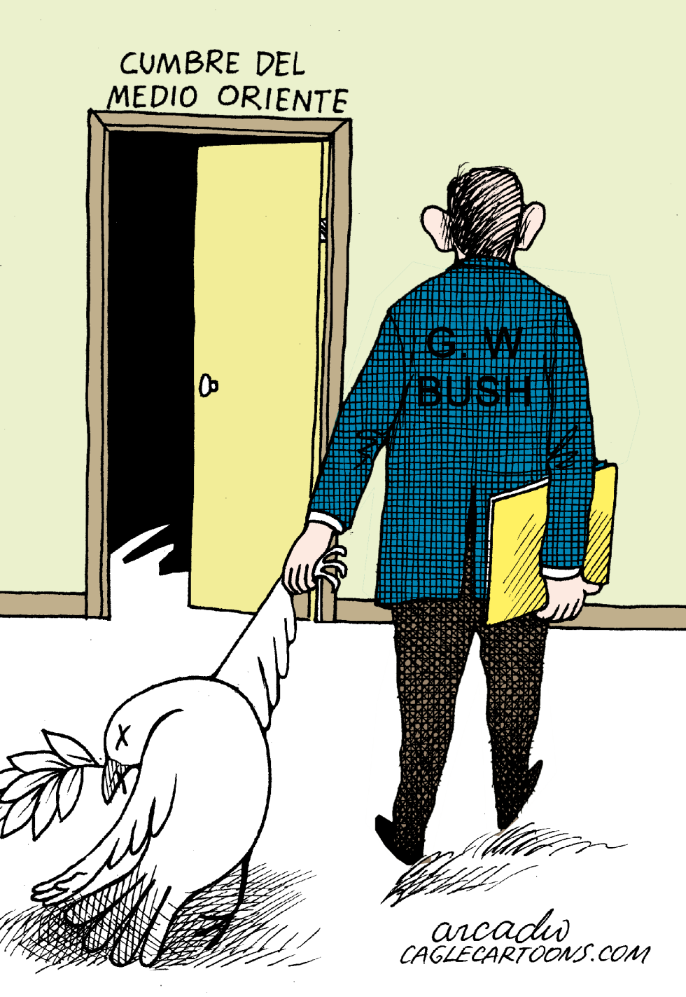  BUSH Y SU MORIBUNDA PAZ COL by Arcadio Esquivel