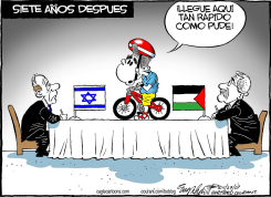 PLATICAS DE PAZ EN ANNAPOLIS /  by Bob Englehart