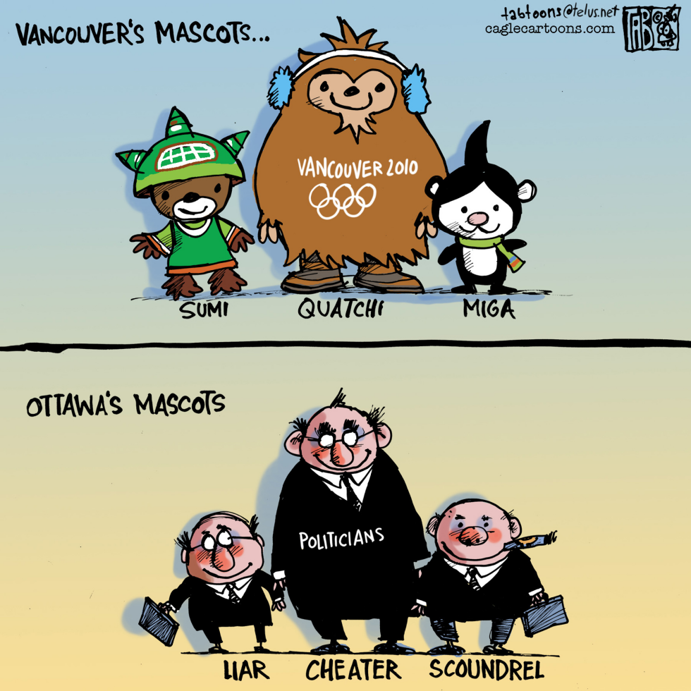 CANADA Canadian mascots COLOUR
