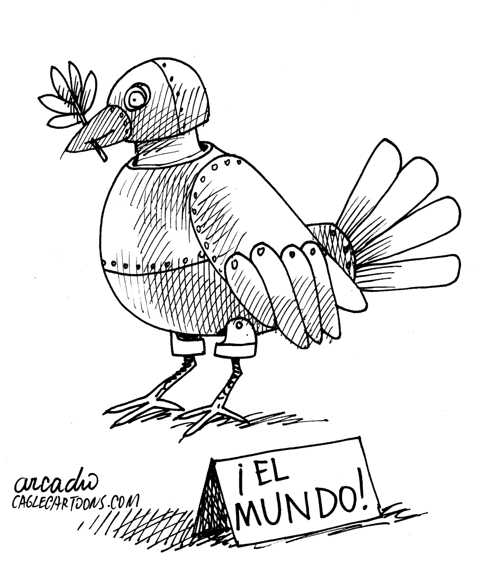 Paloma de paz reforzada