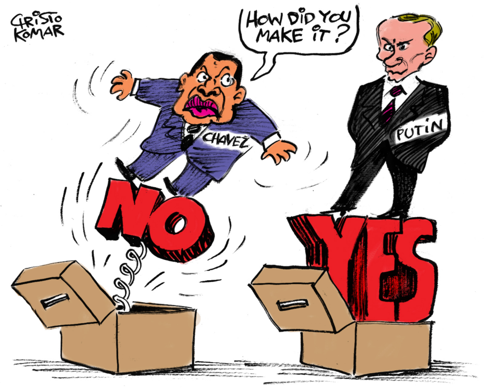 Putin and Chavez - COLOR