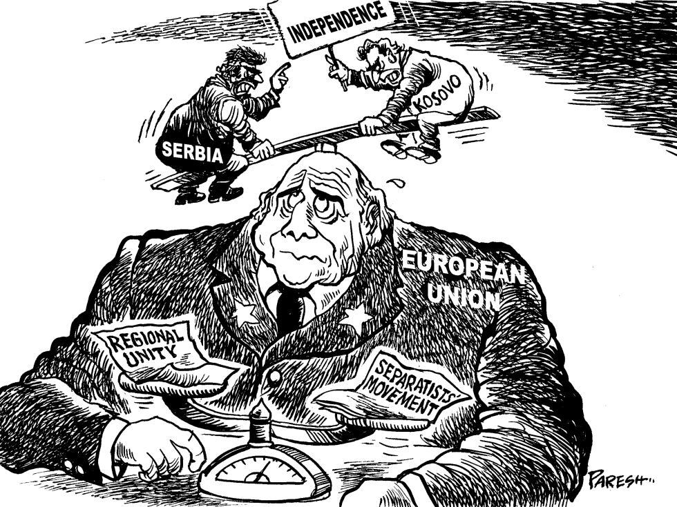  KOSOVO HEADACHE FOR EU by Paresh Nath