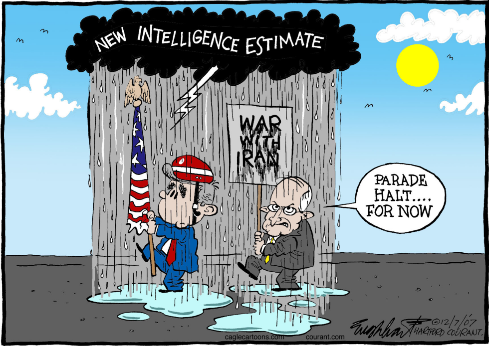  NATIONAL INTELLIGENCE ESTIMATE ON IRAN by Bob Englehart