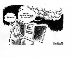 RELIGION AND THE IOWA CAUCUS by Jimmy Margulies